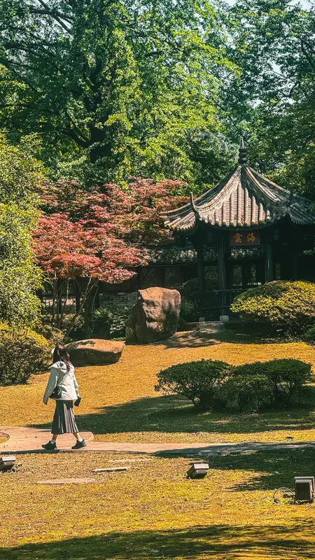 Garden, Someone Walking